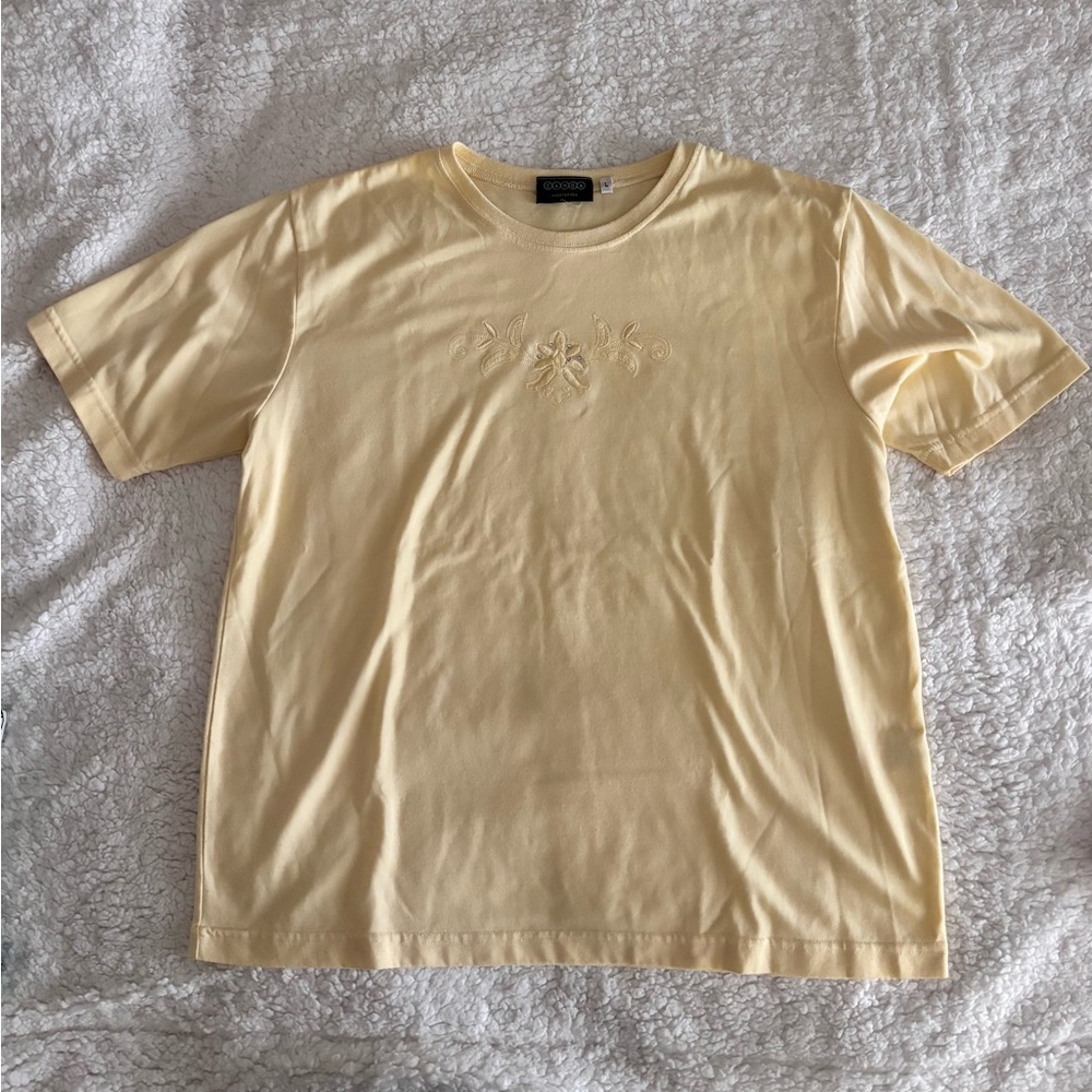 Vintage Yellow Floral Tee